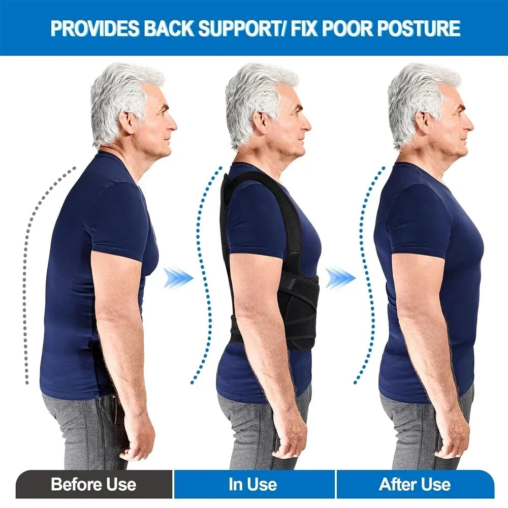 Posture Corrector - Back Orthopedic Straps for Men and Women