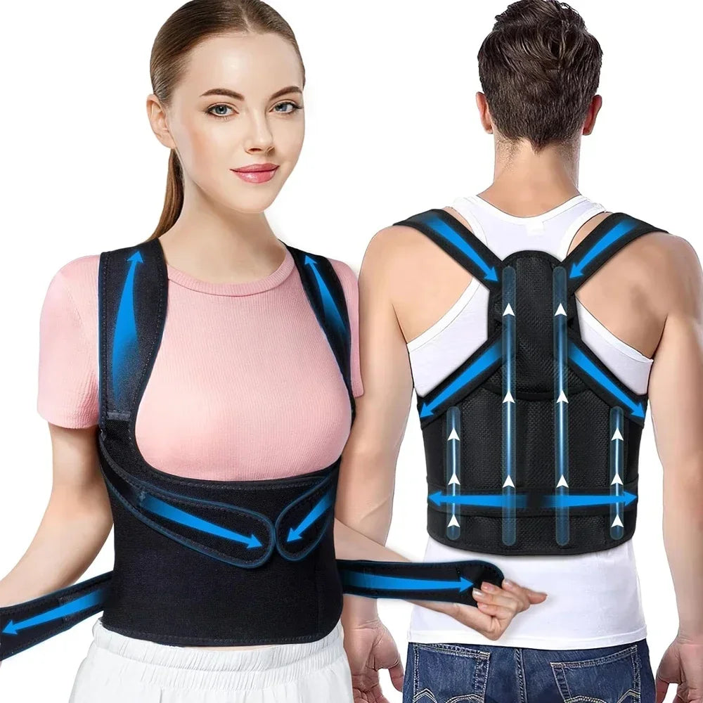 Posture Corrector - Back Orthopedic Straps for Men and Women