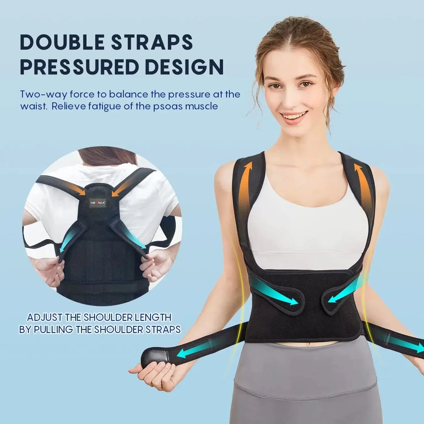 Posture Corrector - Back Orthopedic Straps for Men and Women